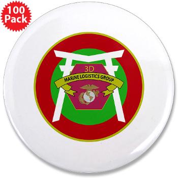 3MLG - M01 - 01 - 3rd Marine Logistics Group - 3.5" Button (100 pack) - Click Image to Close